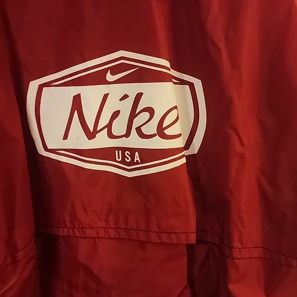 Vintage Nike windbreaker men's zip-up red size large - Picture 7 of 8
